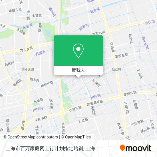 上海市百万家庭网上行计划指定培训地图