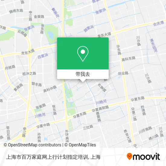上海市百万家庭网上行计划指定培训地图