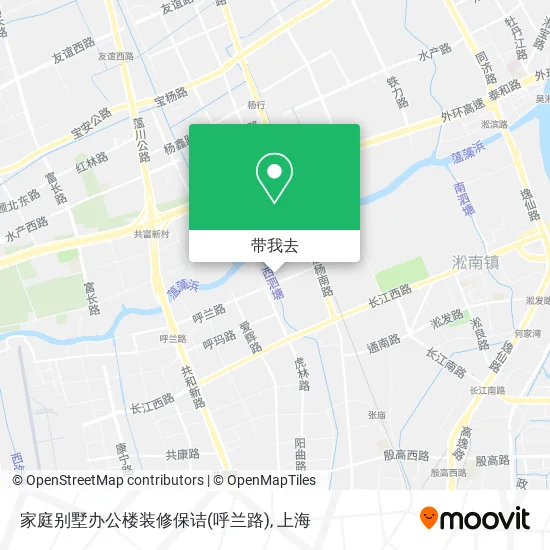 家庭别墅办公楼装修保诘(呼兰路)地图