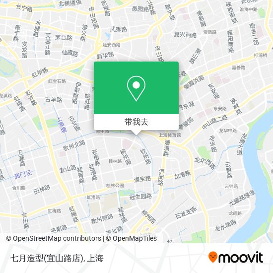 七月造型(宜山路店)地图