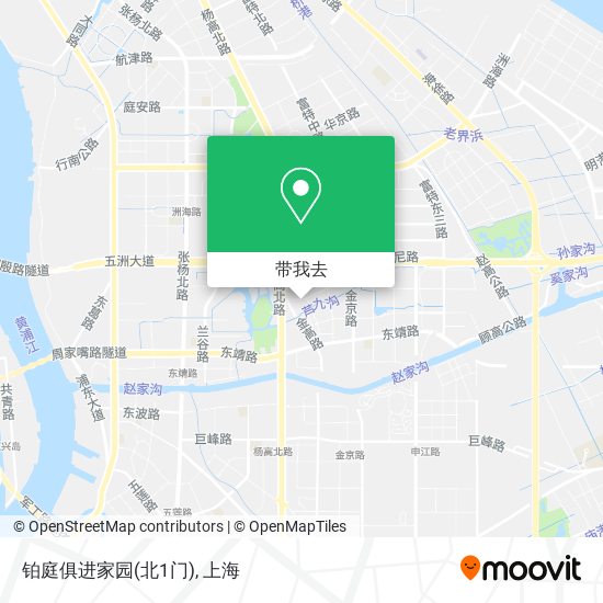 铂庭俱进家园(北1门)地图