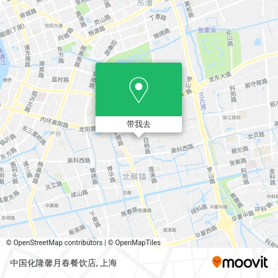 中国化隆馨月春餐饮店地图