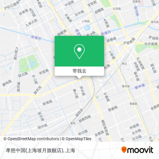 孝慈中国(上海坡月旗舰店)地图