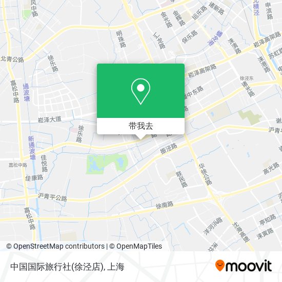 中国国际旅行社(徐泾店)地图