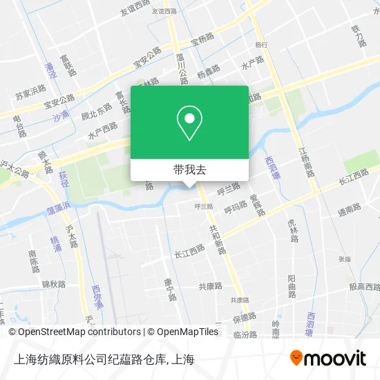 上海纺織原料公司纪藴路仓库地图