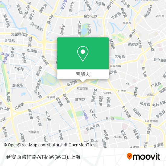 延安西路辅路/虹桥路(路口)地图