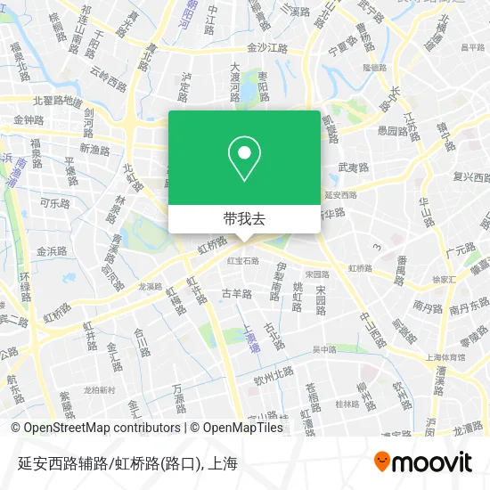 延安西路辅路/虹桥路(路口)地图