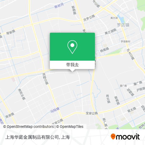 上海华庭金属制品有限公司地图