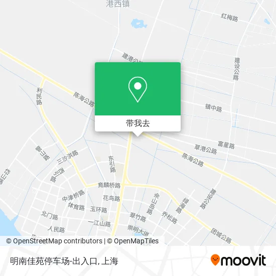 明南佳苑停车场-出入口地图