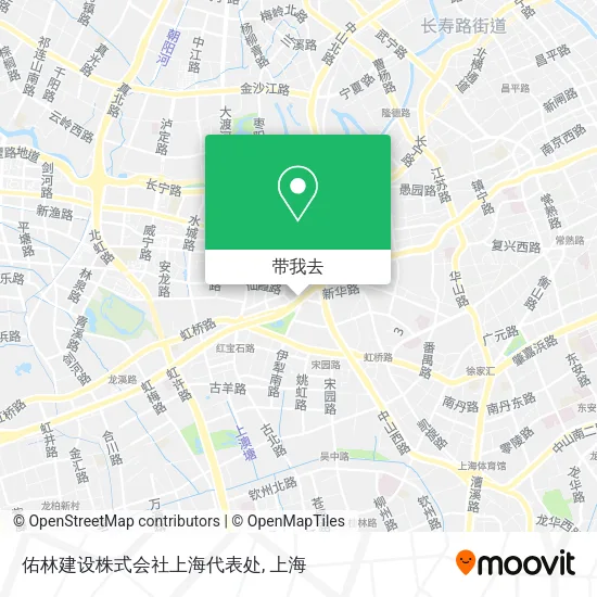 佑林建设株式会社上海代表处地图