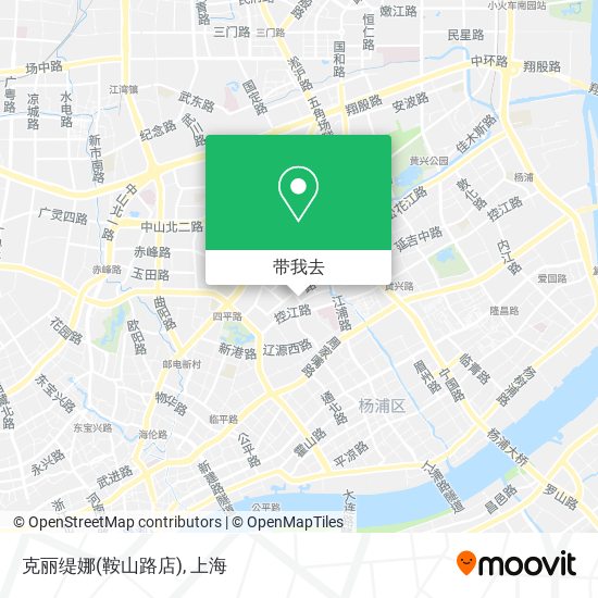 克丽缇娜(鞍山路店)地图