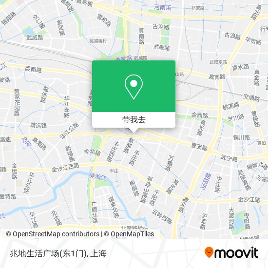 兆地生活广场(东1门)地图