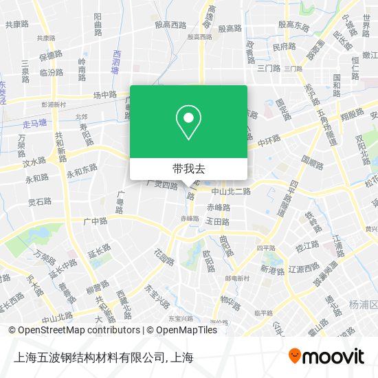 上海五波钢结构材料有限公司地图