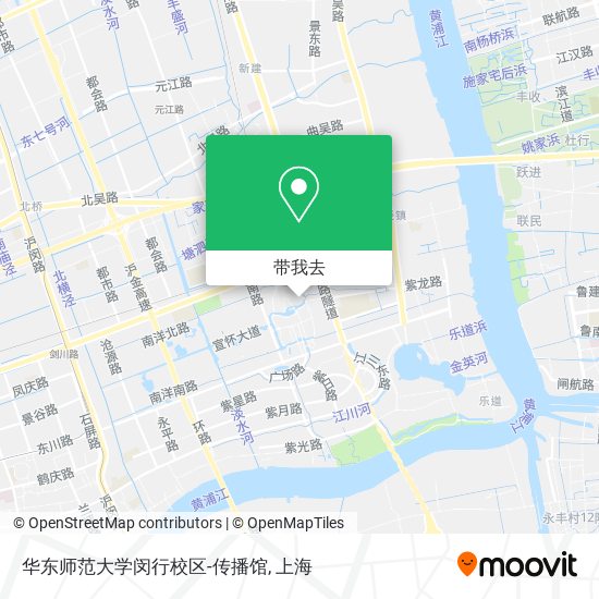 华东师范大学闵行校区-传播馆地图