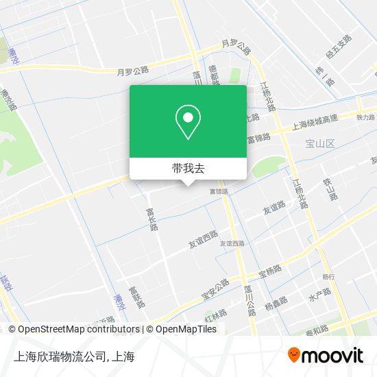上海欣瑞物流公司地图