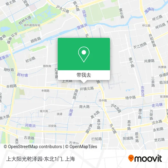 上大阳光乾泽园-东北1门地图