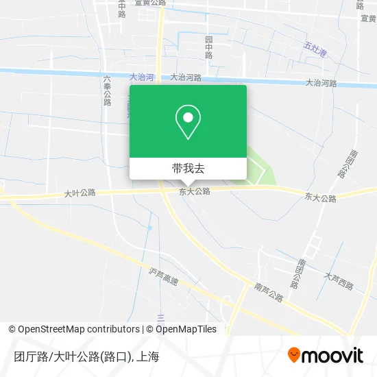 团厅路/大叶公路(路口)地图