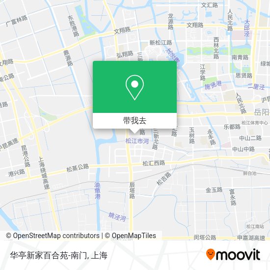 华亭新家百合苑-南门地图
