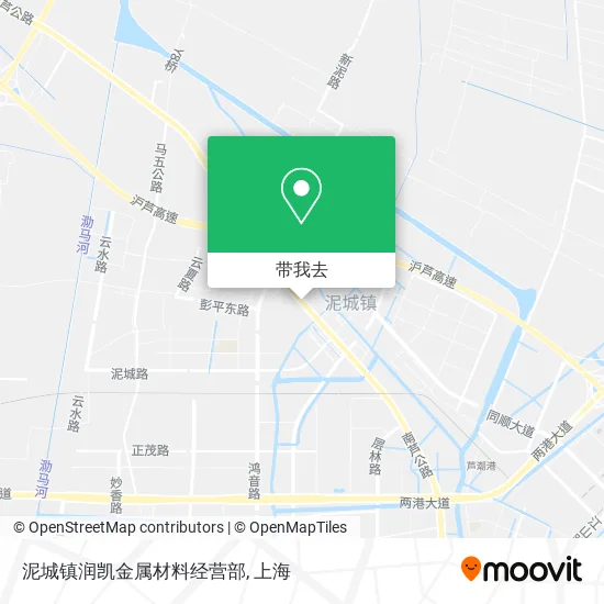 泥城镇润凯金属材料经营部地图