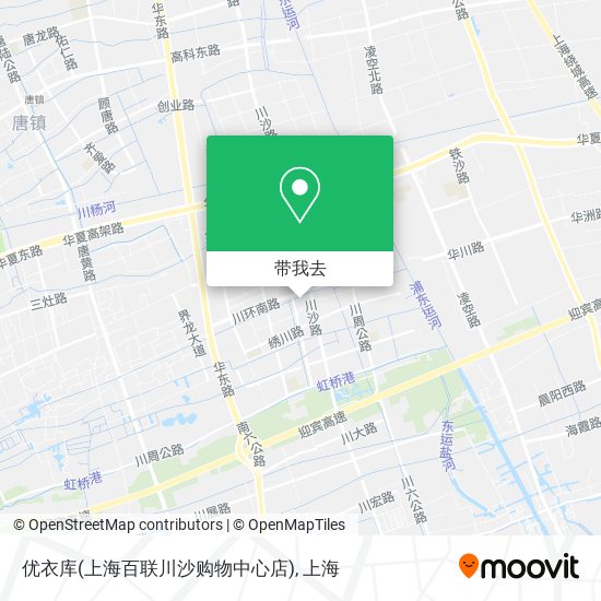 优衣库(上海百联川沙购物中心店)地图