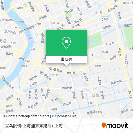 宝岛眼镜(上海浦东东建店)地图