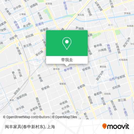 闽丰家具(春申新村东)地图