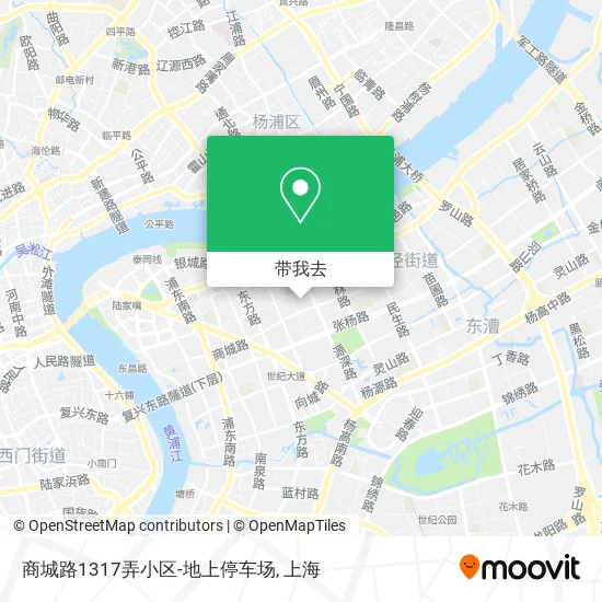 商城路1317弄小区-地上停车场地图