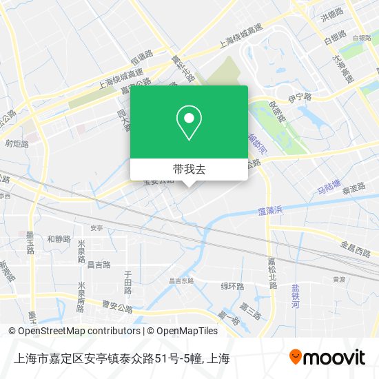 上海市嘉定区安亭镇泰众路51号-5幢地图