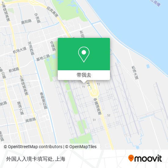 外国人入境卡填写处地图