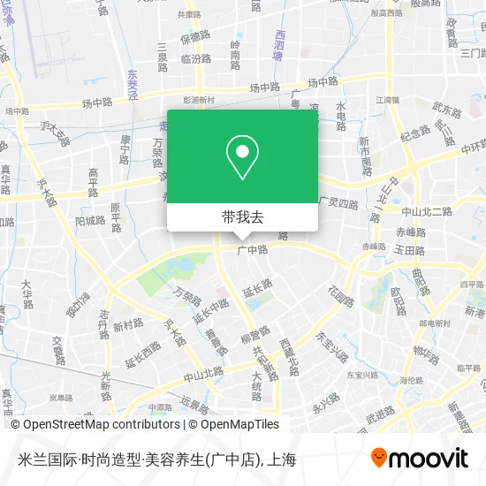 米兰国际·时尚造型·美容养生(广中店)地图