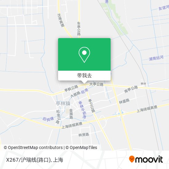 X267/沪瑞线(路口)地图