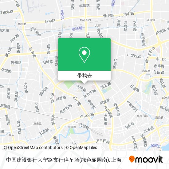 中国建设银行大宁路支行停车场(绿色丽园南)地图