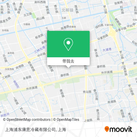 上海浦东康意冷藏有限公司地图