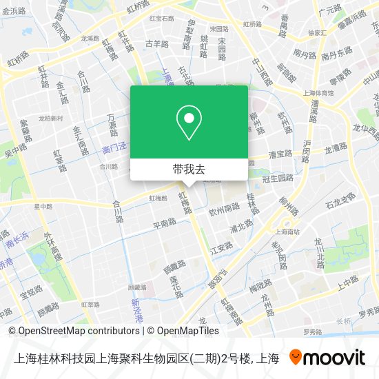 上海桂林科技园上海聚科生物园区(二期)2号楼地图