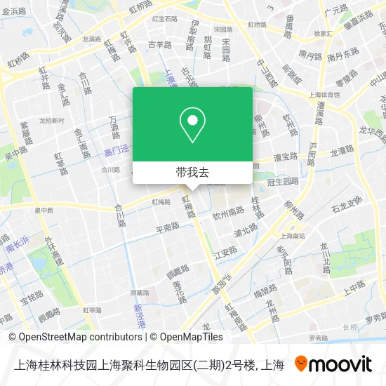 上海桂林科技园上海聚科生物园区(二期)2号楼地图