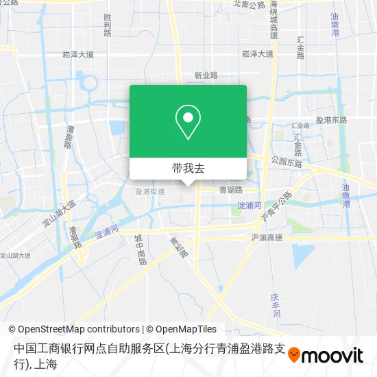 中国工商银行网点自助服务区(上海分行青浦盈港路支行)地图