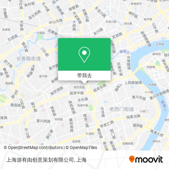 上海游有由创意策划有限公司地图