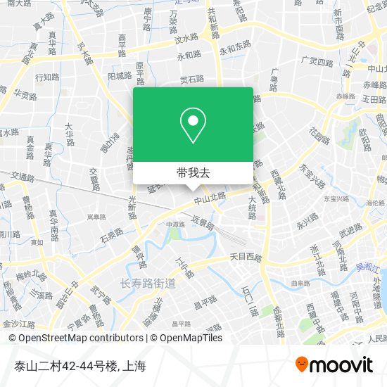 泰山二村42-44号楼地图