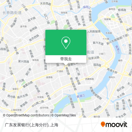 广东发展银行(上海分行)地图
