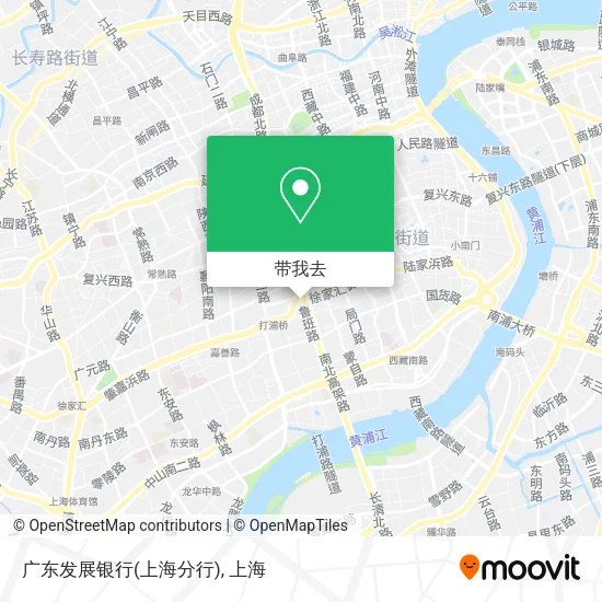 广东发展银行(上海分行)地图
