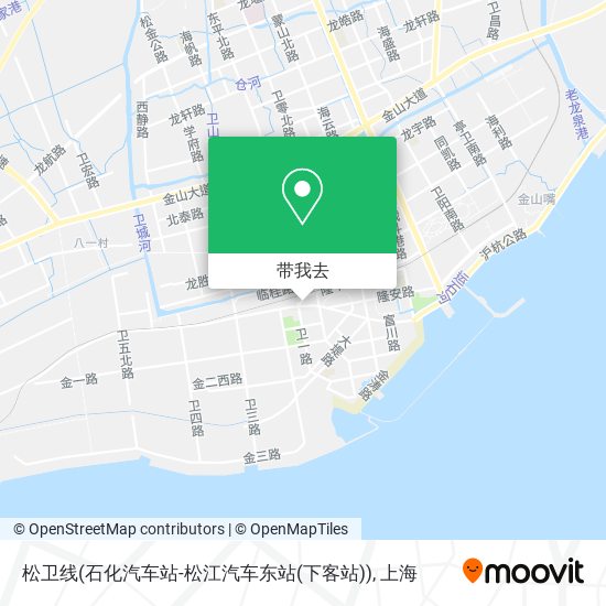 松卫线(石化汽车站-松江汽车东站(下客站))地图