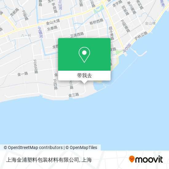 上海金浦塑料包装材料有限公司地图