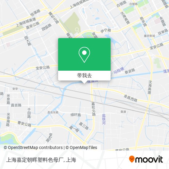 上海嘉定朝晖塑料色母厂地图