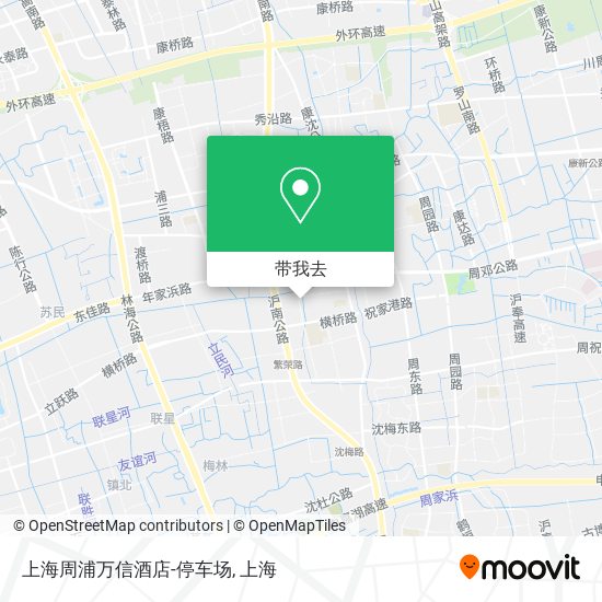 上海周浦万信酒店-停车场地图