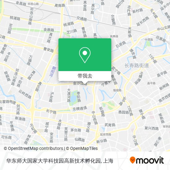 华东师大国家大学科技园高新技术孵化园地图