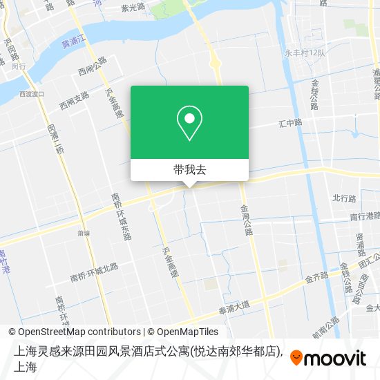 上海灵感来源田园风景酒店式公寓(悦达南郊华都店)地图