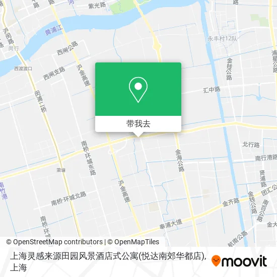 上海灵感来源田园风景酒店式公寓(悦达南郊华都店)地图