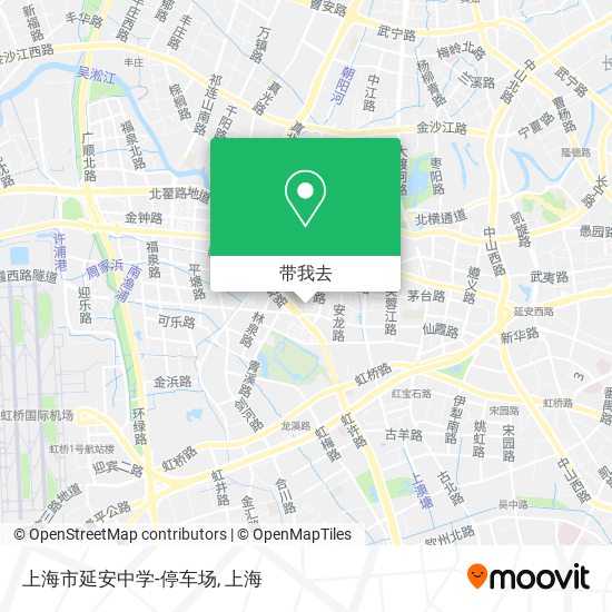 上海市延安中学-停车场地图