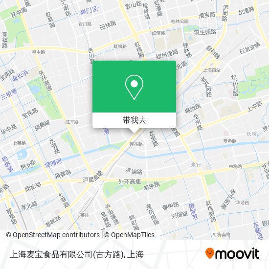 上海麦宝食品有限公司(古方路)地图