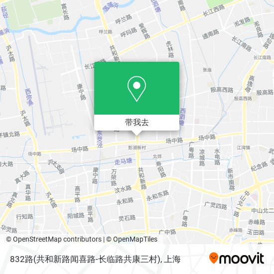 832路(共和新路闻喜路-长临路共康三村)地图